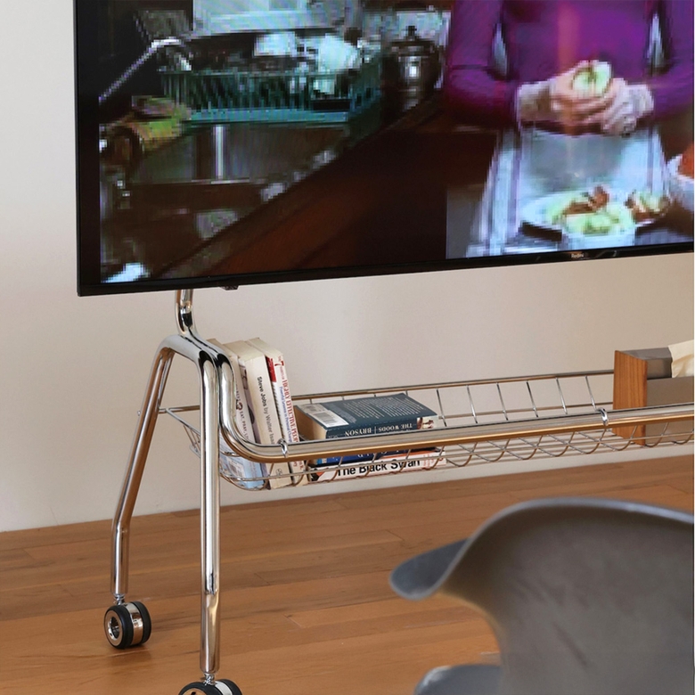 유러피안 이동식 티비 스탠드 거치대 스텐 TV 받침대 50-75인치 상세 이미지 5