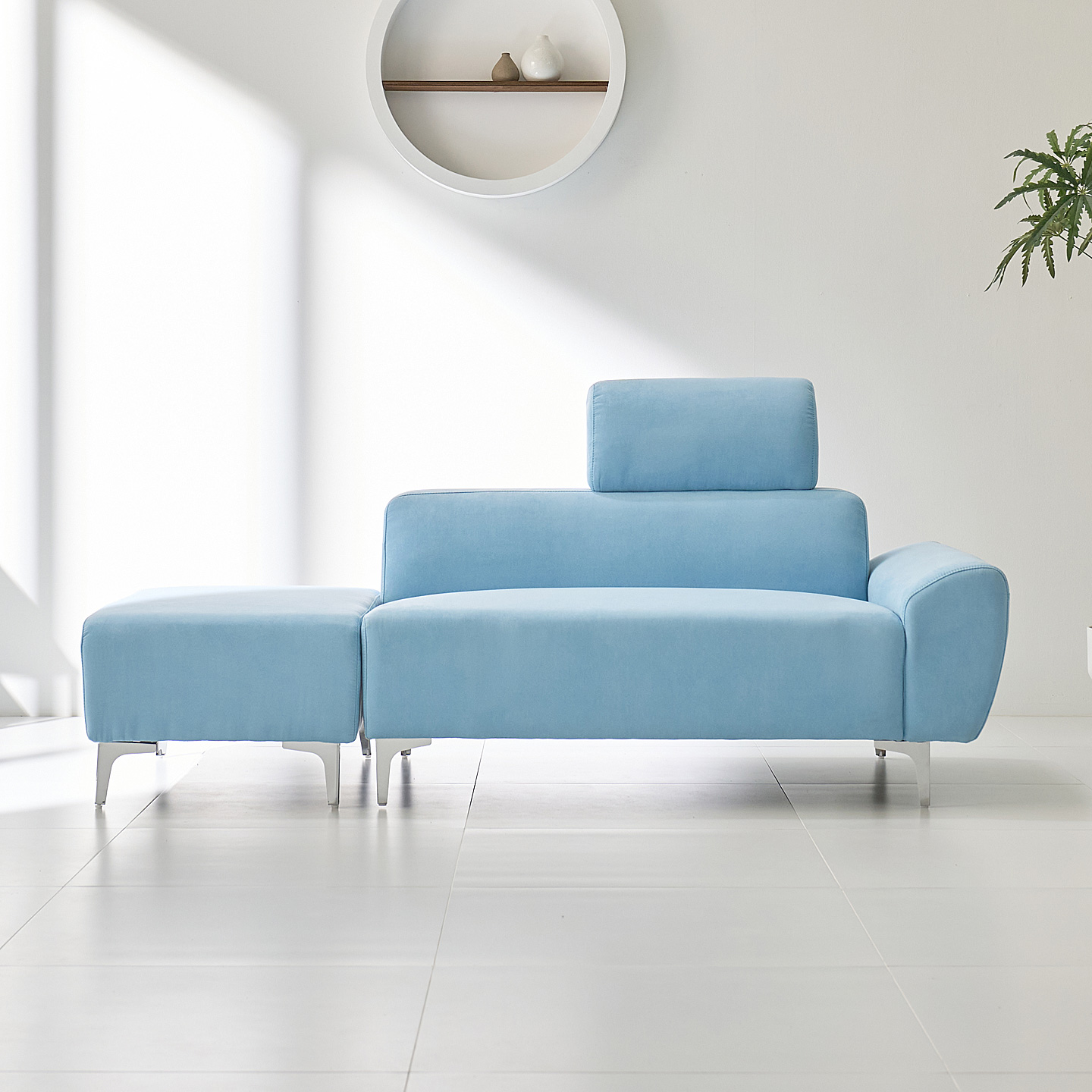 해피아이 캄피나 미니 원룸 소파 아쿠아텍스 2인