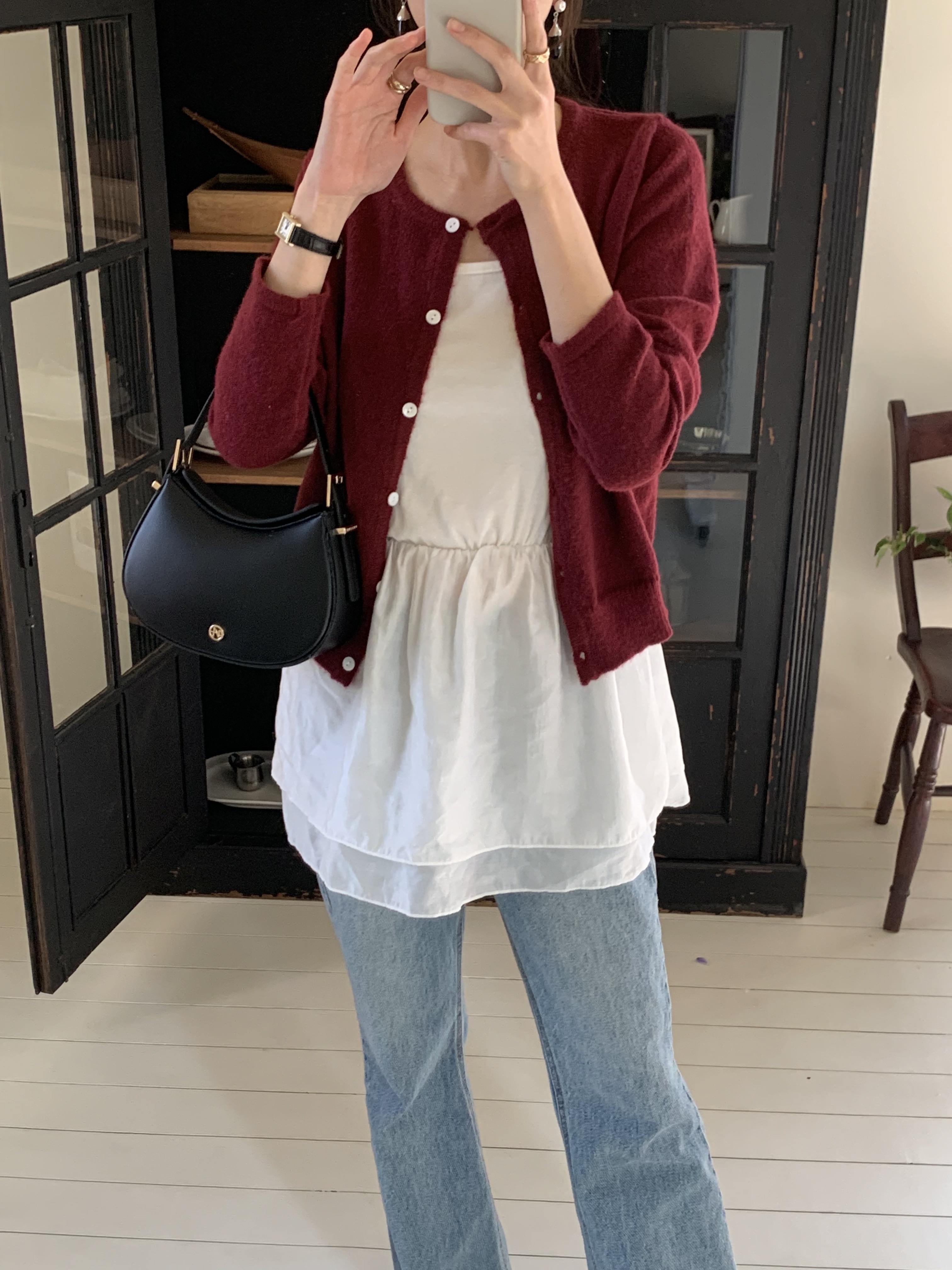 에머슨 프릴 캉캉 텐셀 레이어드 플레어 미니 나시 원피스 /뷔스티에,미니원피스,레이어드,레이어드블라우스 - 상세 이미지 2