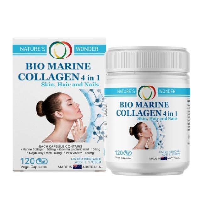호주 네이쳐스원더 100% 호주산 원재료 바이오 마린 콜라겐 500mg 4 in 1 120캡슐 - 상세 이미지 5