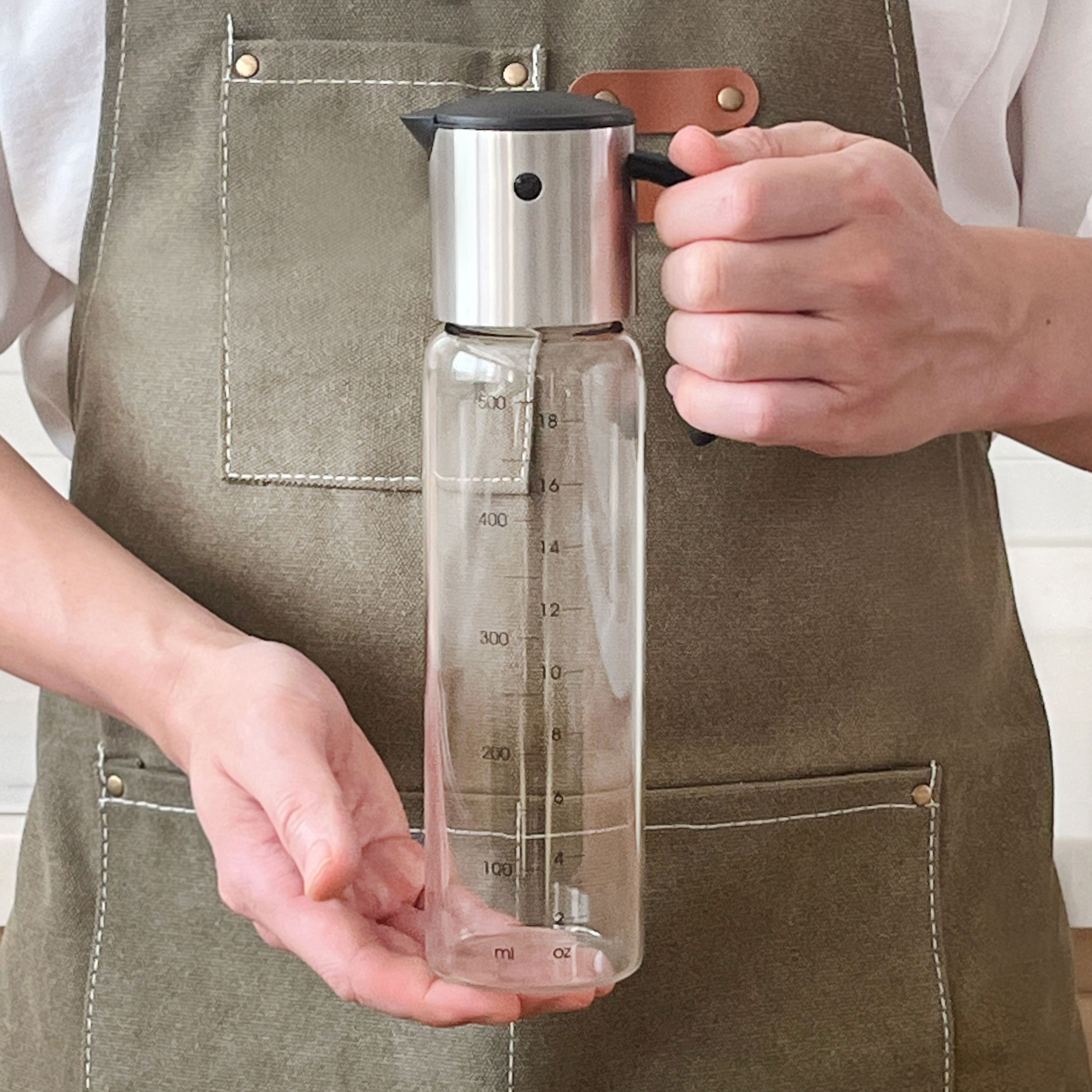 오키퍼 오토 오일병 자동개폐 소분 유리병 350ml - 상세 이미지 4