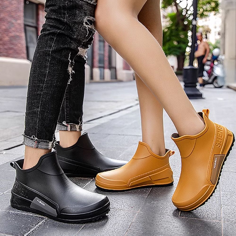 첼시 발편한 레인부츠 가벼운 여성 발목장화 여름 패션 미들장화