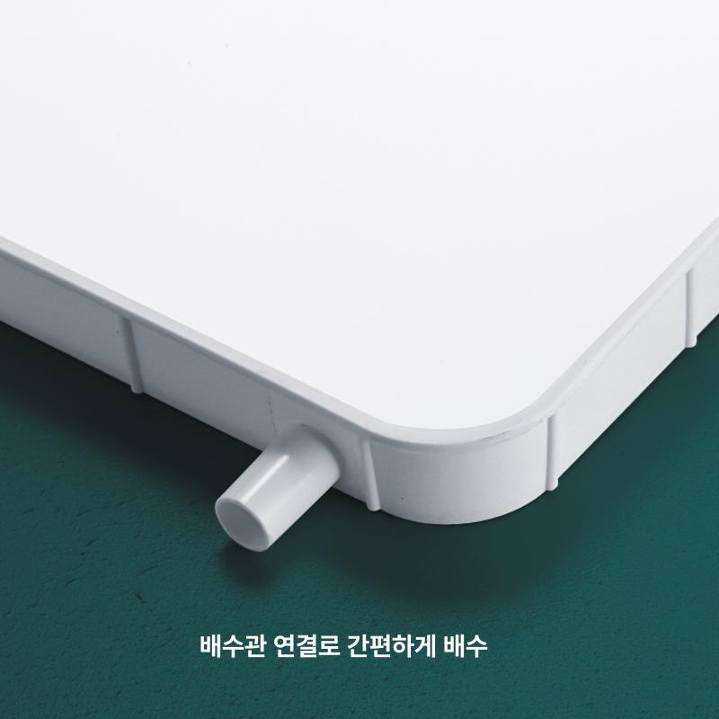 에어컨 물받침대 실외기 물통 배수 배출 받침대 트레이 물빠짐 1-2P -2m 배수관 포함 - 상세 이미지 4