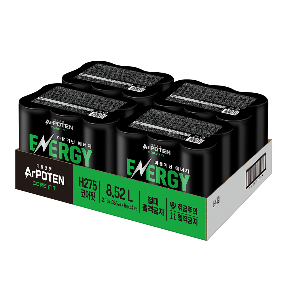 아르포텐 코어핏 에너지음료 에너지드링크 샤인머스켓 앤 사과 355ml, 24개 - 상세 이미지 2