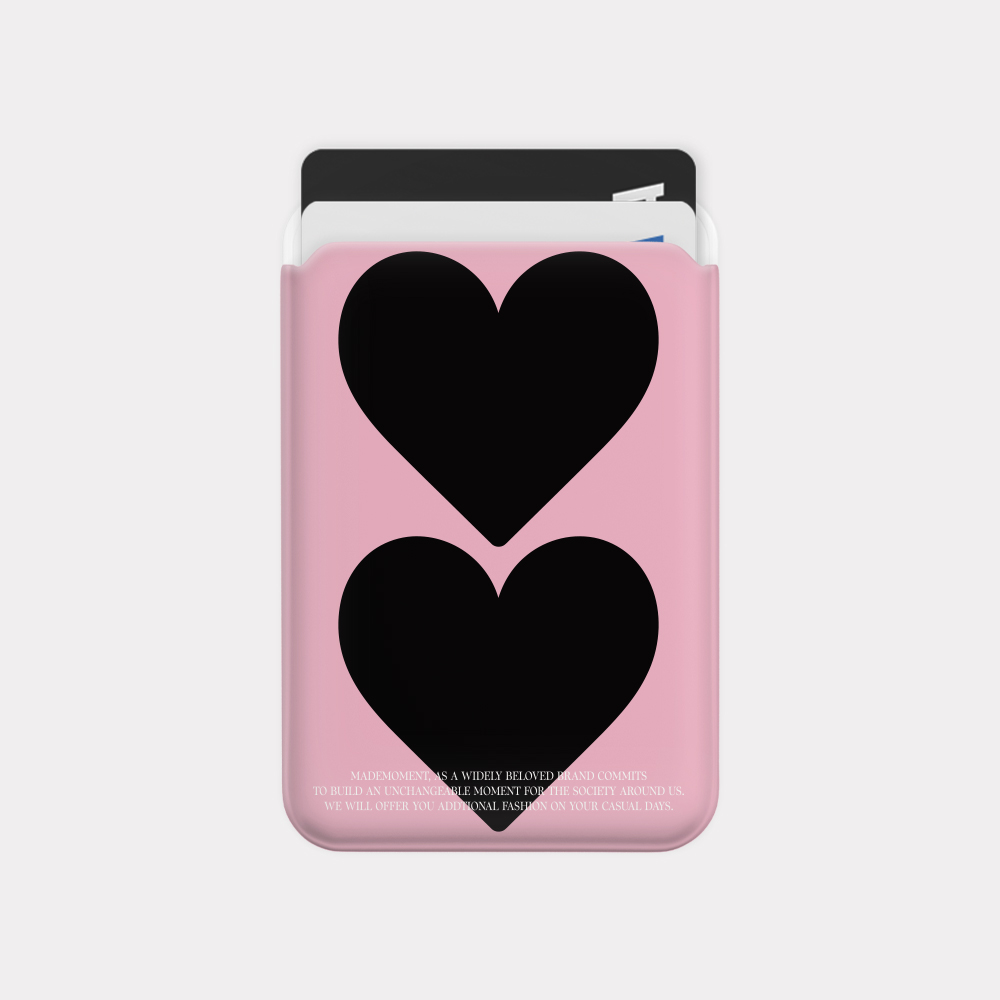 twin hearts 맥세이프 카드 슬롯 지갑 포켓 케이스 - 상세 이미지 3