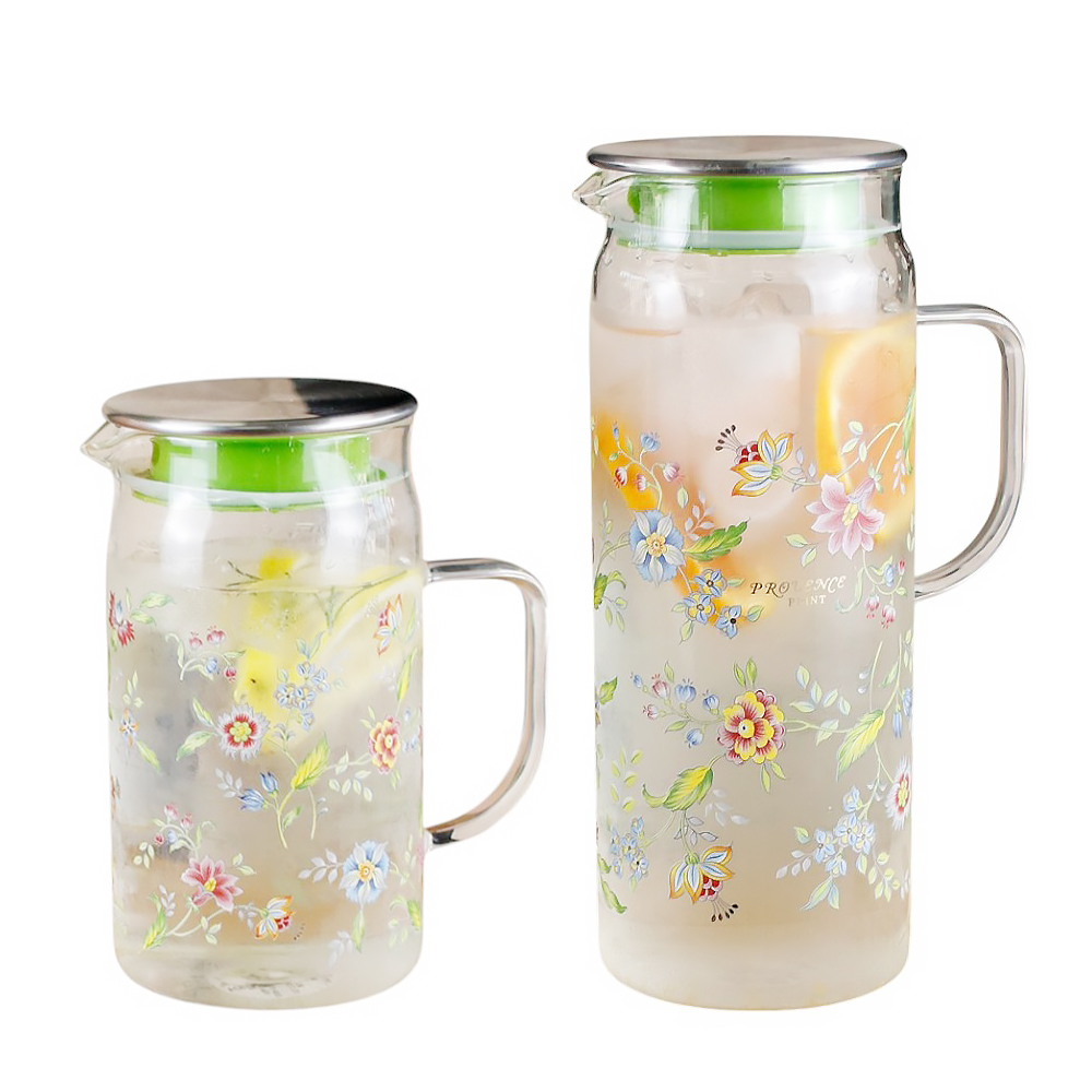 에지리 냉장고 물병 내열 유리물병 슬림 보리차 물통 900ml 이미지 8