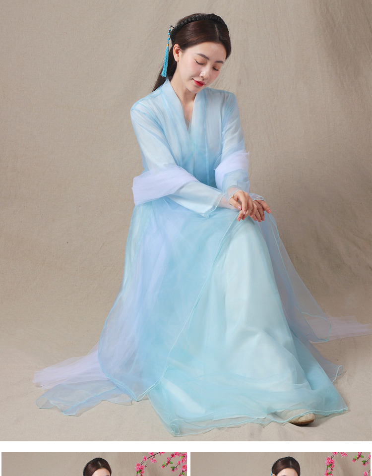 선녀옷 고전무용 중국 사극 의상 무당옷 점사 - 상세 이미지 5