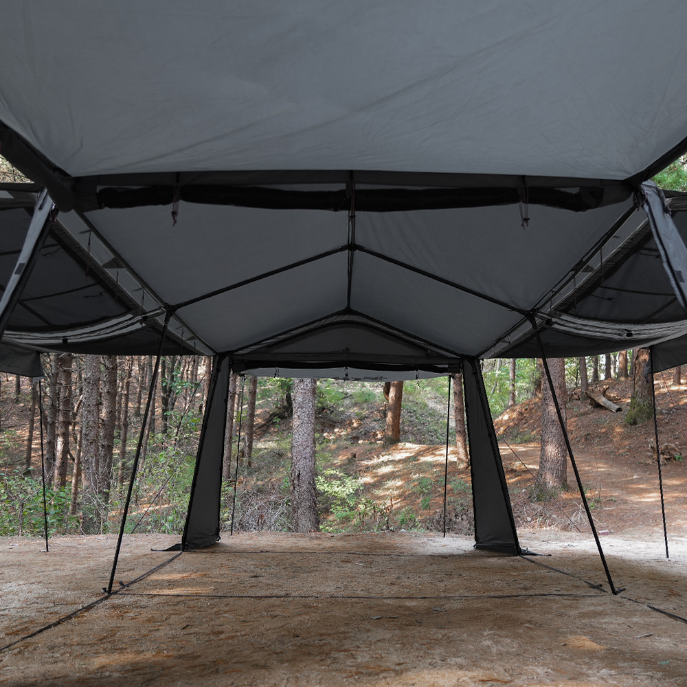 와일드필드 오스카 하우스 텐트 4인용 차콜 캐빈형 리빙쉘 거실형 캠핑텐트