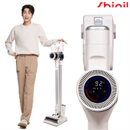 C0 (신일) AI 흡입력 자동조절 350W BLDC 무선청소기 SVC-S350IM + 충전거치대 / 2025년형 최신상