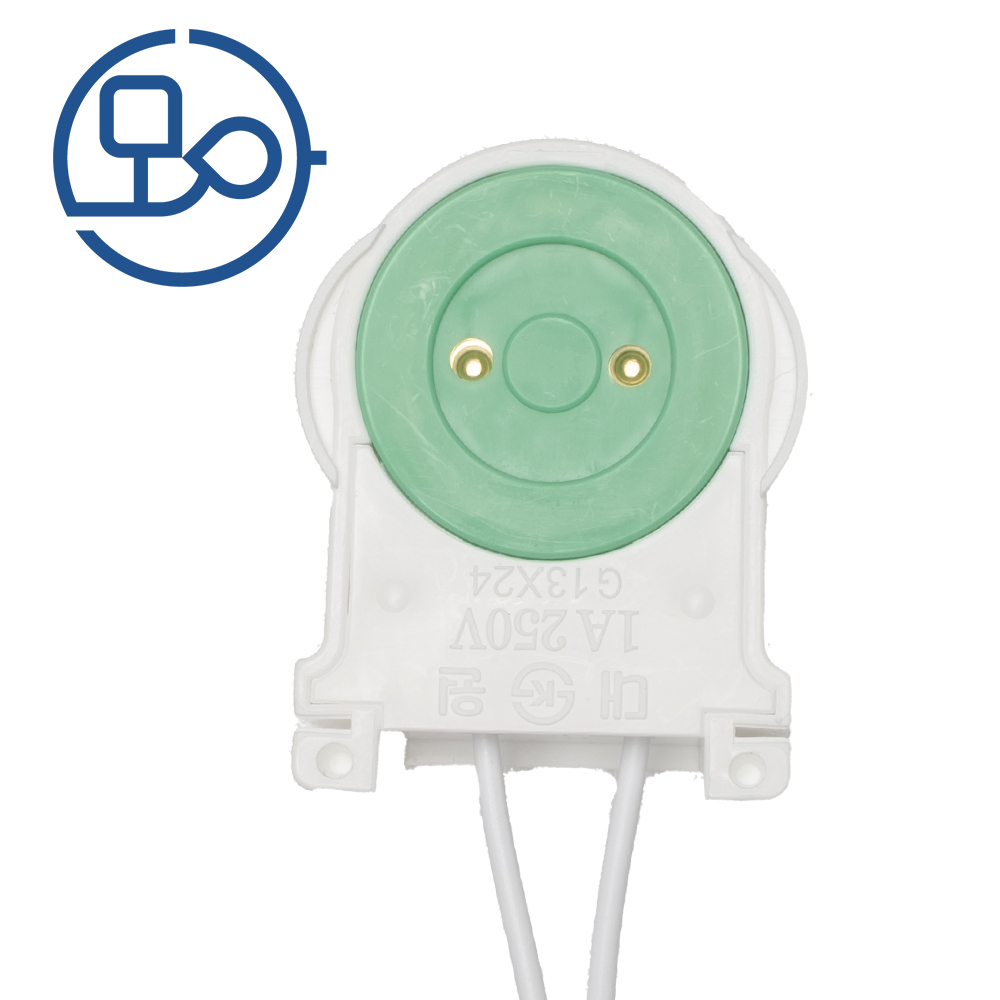 형광등소켓 DF-1005 맞대기 A-C형 LED(녹색) - 상품 이미지