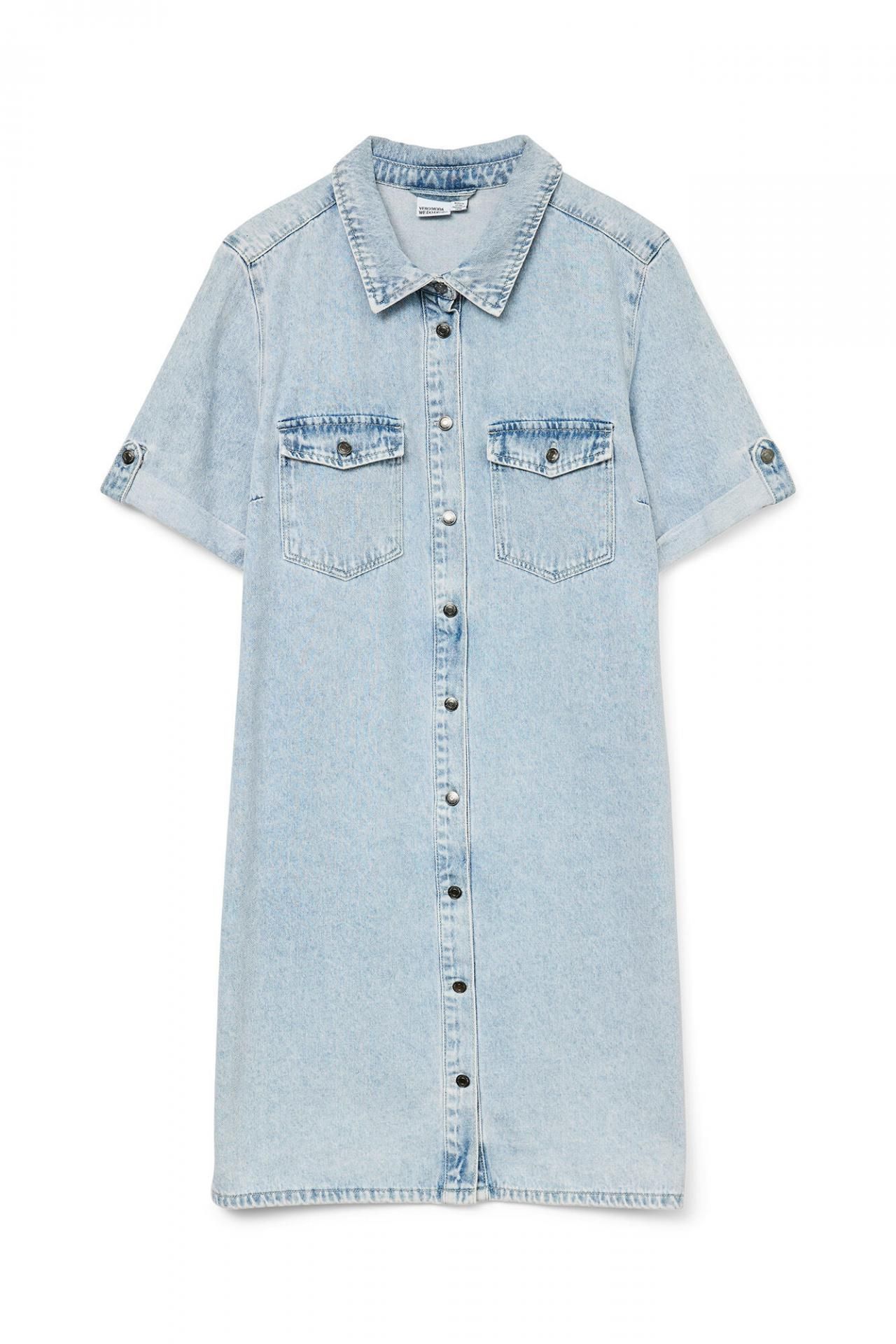 베로모다 데님 반팔 원피스 5830116 AZUL
