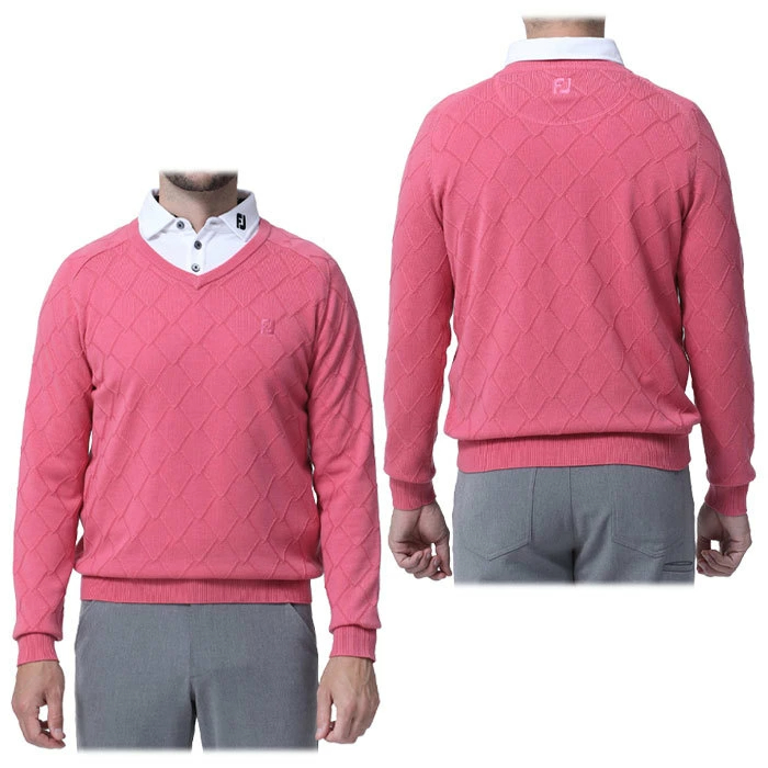 풋조이 FOOTJOY 남성 골프 브이넥 긴팔 스웨터 FJ-F23-M01 3컬러 - 상세 이미지 3