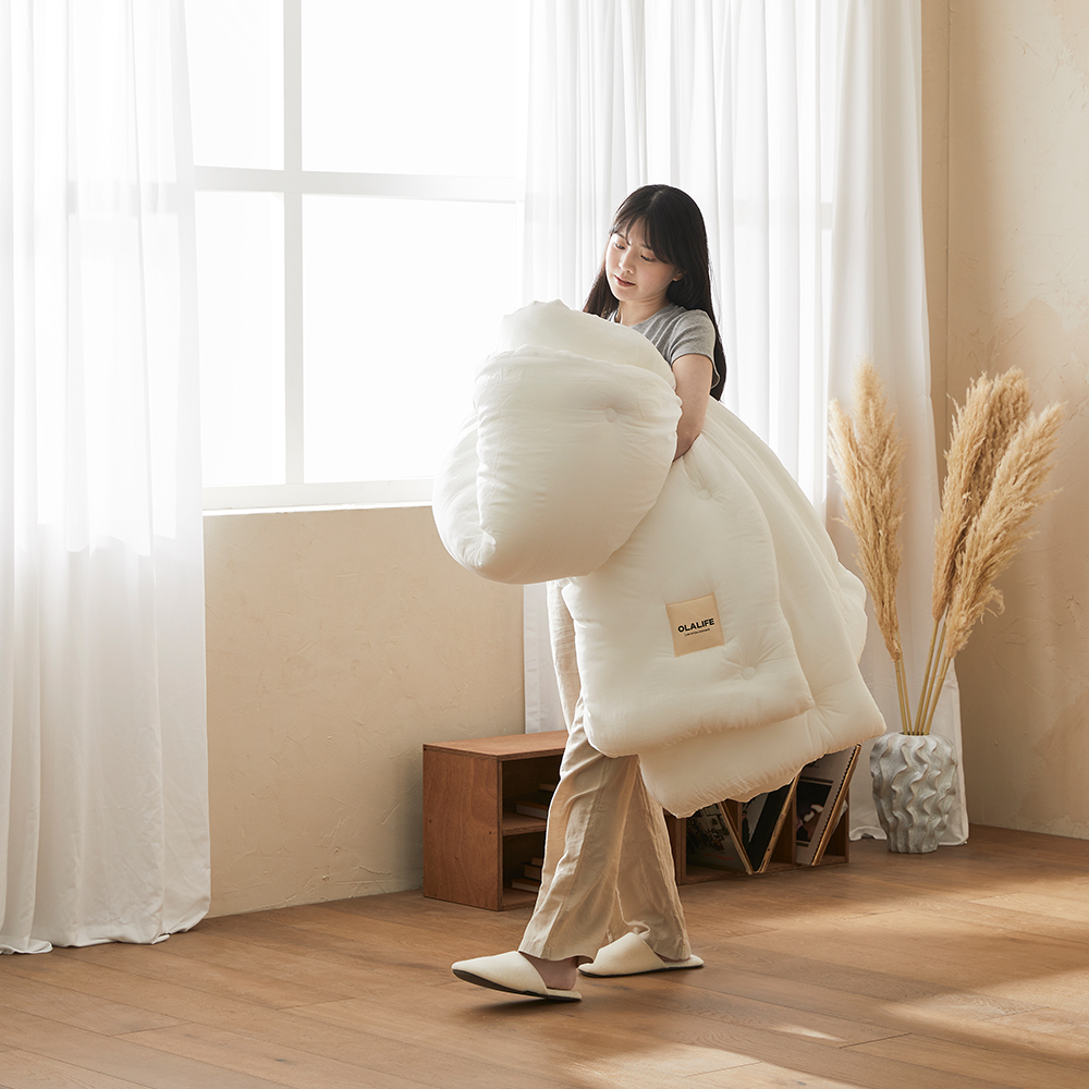 자연발열 알러지케어 100수 순면 겨울 차렵이불 SS Q/K