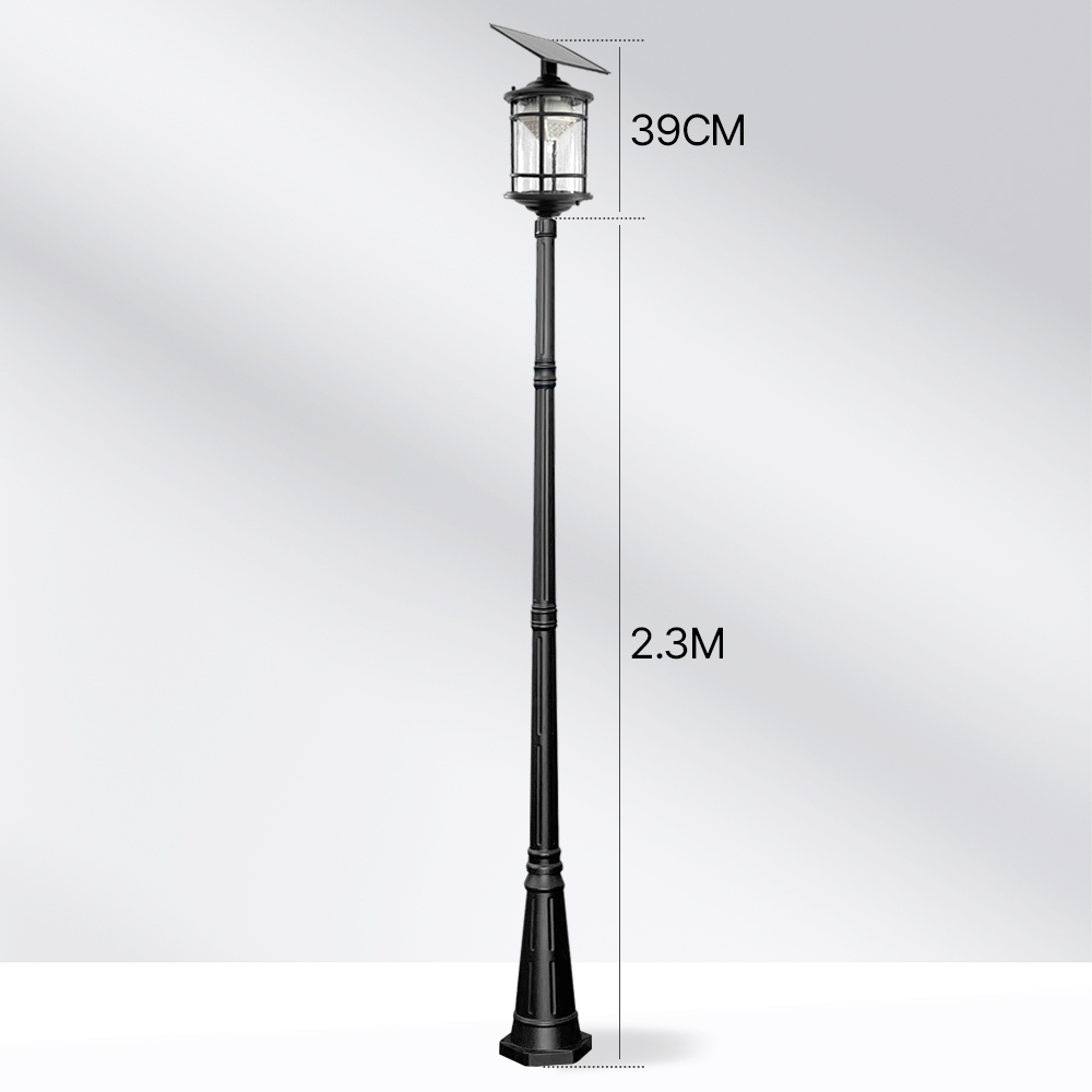 LED 마당 정원 태양열 도로 열주등 외등 보안등주 가로등 기구 설치 데크 기둥 2.3m - 상세 이미지 2
