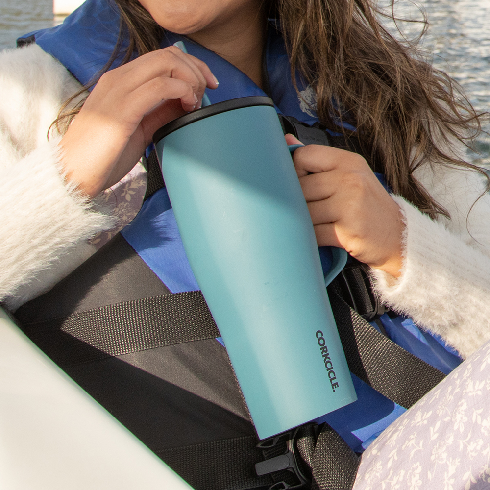 콕시클 콜드컵 XL 텀블러 대용량 손잡이 빨대 스텐 진공 보온 보냉 890ml, 화이트 이미지 8