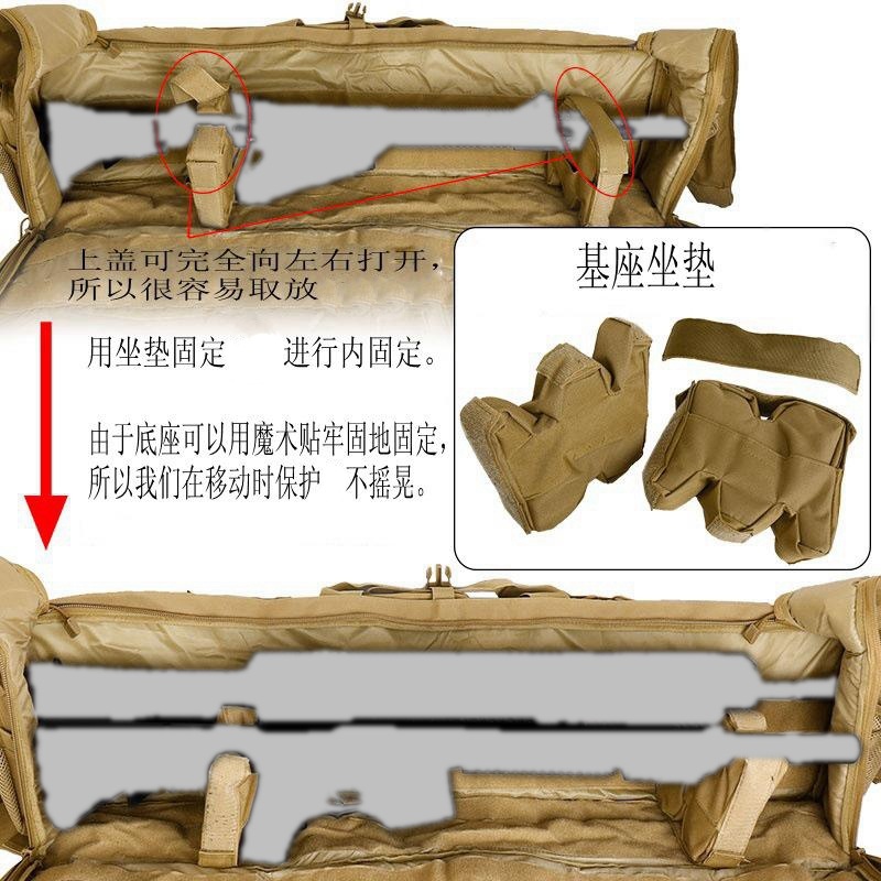 총가방 전술 스나이퍼 소총 권 총집 배낭 군사 에어 소프트 - 상세 이미지 3