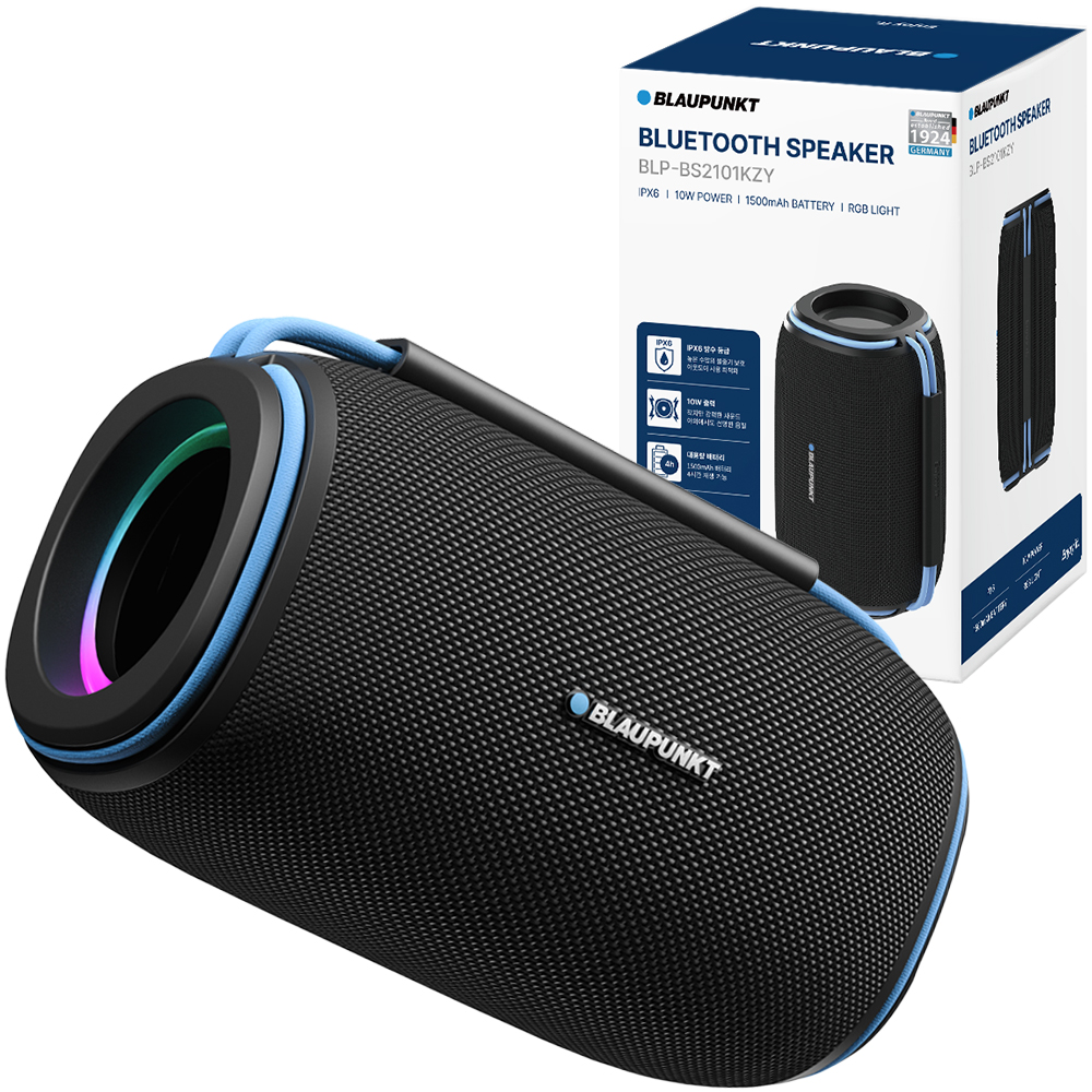 블라우풍트 블루팝에어 휴대용 캠핑 방수 LED 블루투스 스피커 BLP-BS2101