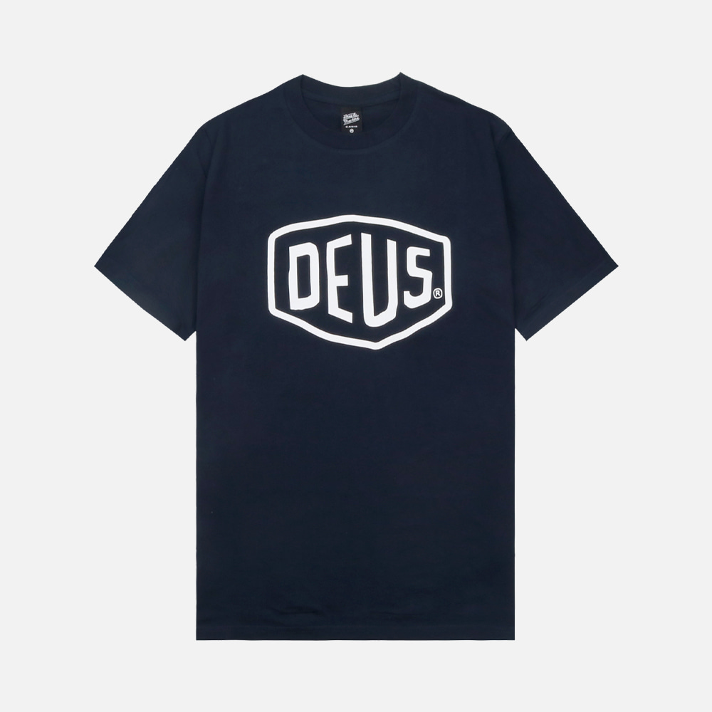 데우스 SHIELD TEE 반팔티 T_DMW41808E-NVY - 상품 이미지