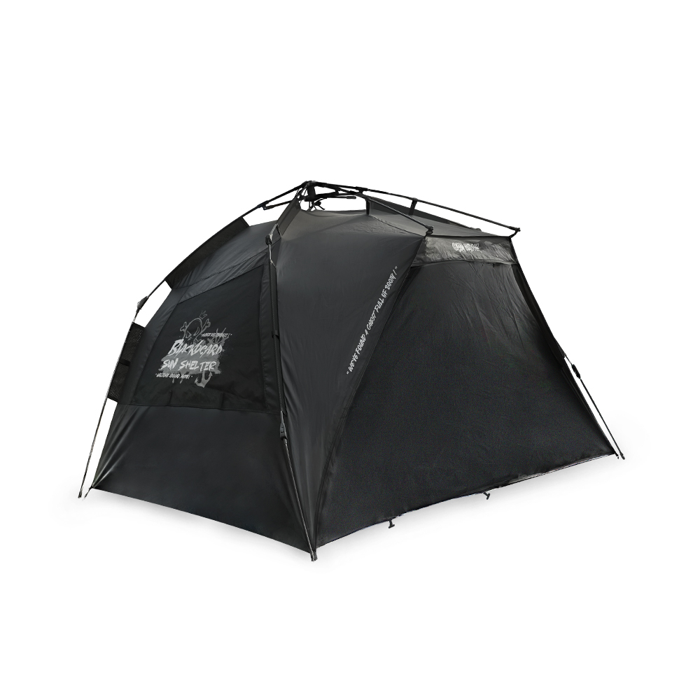 블랙 비어드 선 쉘터 원터치 그늘막 텐트 나들이 피크닉 공원