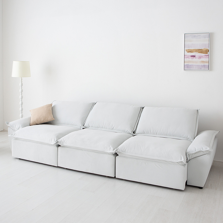 니스코 4인 전동 슬라이딩 패브릭 소파 B020