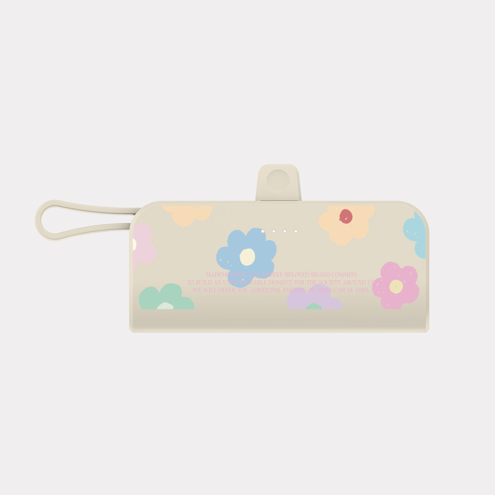 drawing blossom 도킹형 보조배터리 아이폰 갤럭시 미니 5000mAh