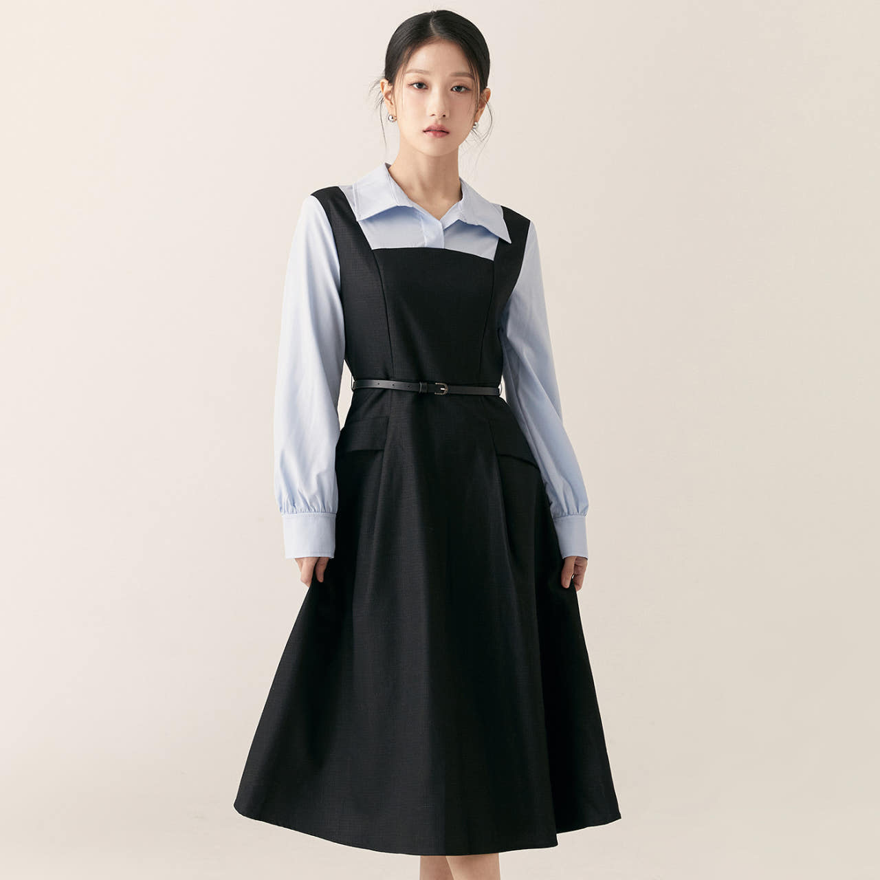 [슈퍼특가] 로엠 뷔스티에 매칭 롱 원피스 RMOWF23S13