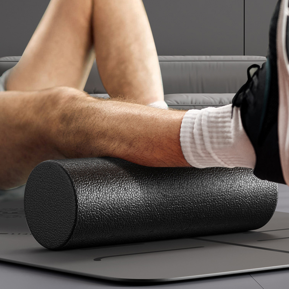 빼다 EPP 하드 폼롤러 종아리 다리알 근육뭉침 스트레칭 운동기구 45cm, 블랙