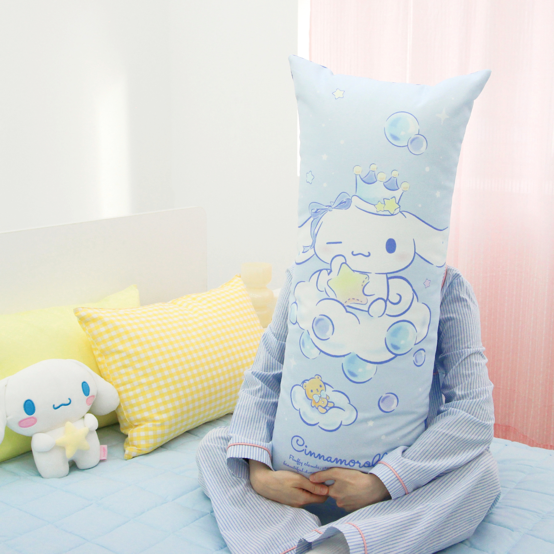산리오 시나모롤 사각바디필로우 버블드림 - 메인 이미지