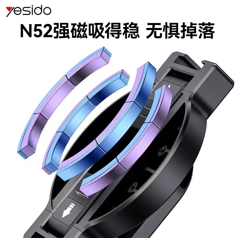 yesido 2-in-1 셀카봉 삼각대 핸드헬드 셀카 라이브 방송 브라켓 더블 클립 - 상세 이미지 5