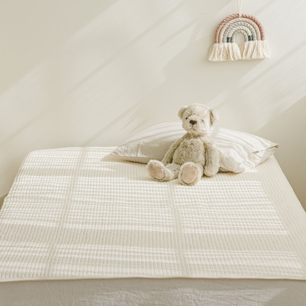 말랑하니 아기 방수패드 슈퍼싱글 신생아 방수요 코코아밀크