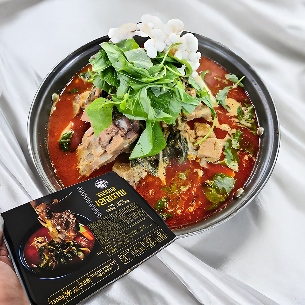돼지목뼈100% 시래기 1인 감자탕 대용량1.3kg - 상세 이미지 3