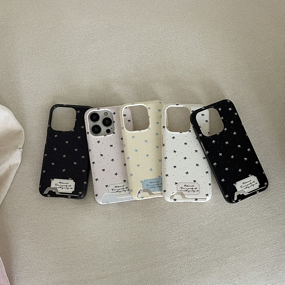 small ribbon pattern 아이폰 16pro 카드수납 하드 케이스 - 상세 이미지 5