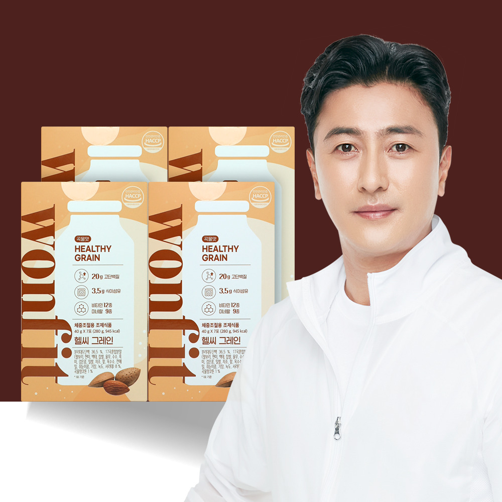 원핏 헬씨 그레인 곡물맛 4박스 총 28포 체중조절용 프로틴 다이어트 단백질 쉐이크 - 메인 이미지