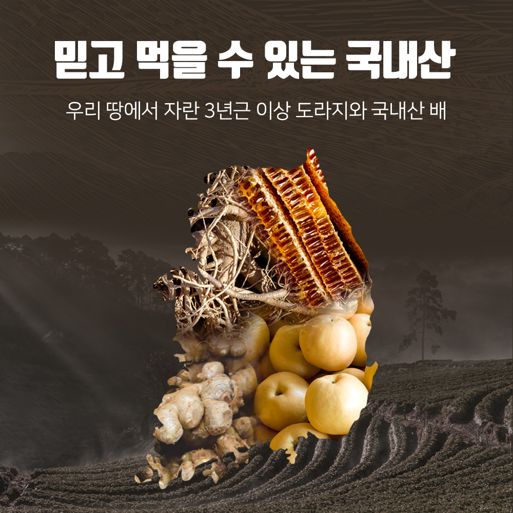 발효 흑도라지 배 쌍화차 생강청 배도라지청 스틱 배즙 도라지즙 고철남 100포, 1개 상세 이미지 4