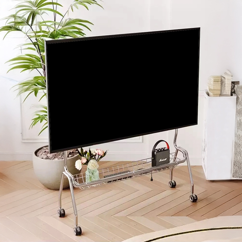 유러피안 이동식 티비 스탠드 거치대 스텐 TV 받침대 50-75인치 상세 이미지 14