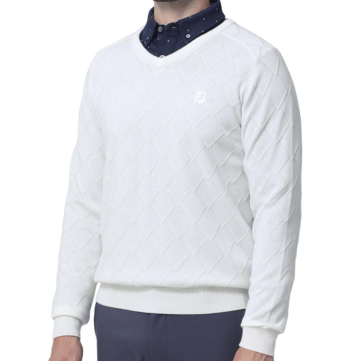 풋조이 FOOTJOY 남성 골프 브이넥 긴팔 스웨터 FJ-F23-M01 3컬러 - 상세 이미지 2