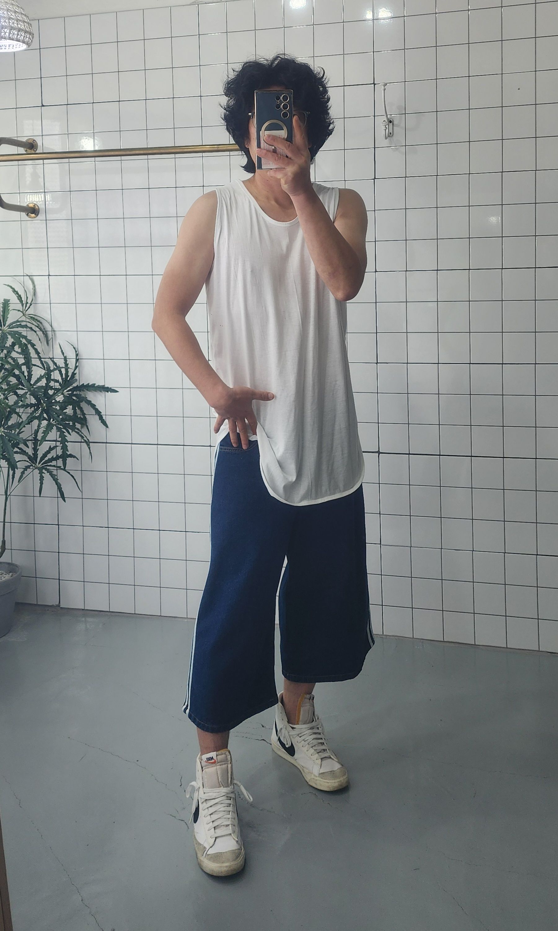 민소매 라운딩 롱 남자 여자 이너 티셔츠 - 상세 이미지 3