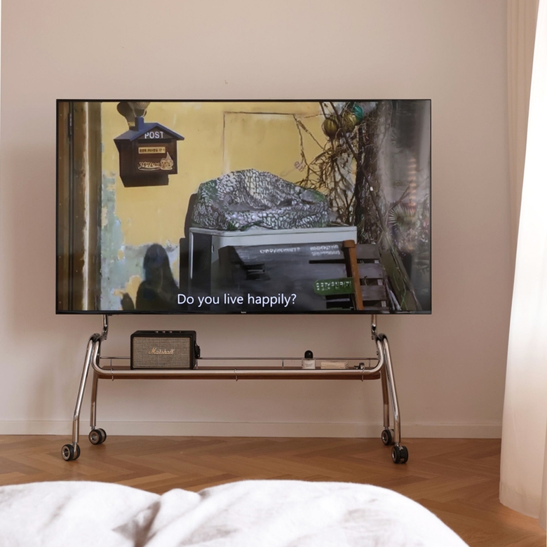 유러피안 이동식 티비 스탠드 거치대 스텐 TV 받침대 50-75인치 상세 이미지 9