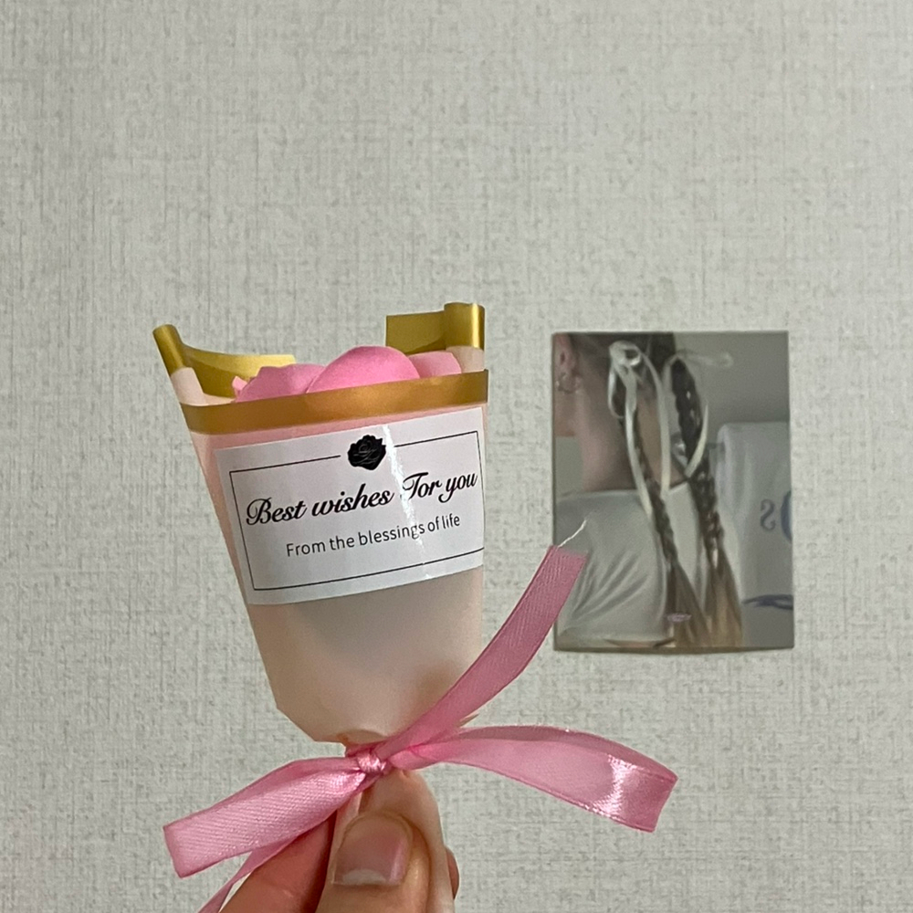어버이날 스승의날 미니 비누꽃다발 비누장미꽃다발 장미 꽃 다발 비누 한송이꽃비누 이벤트 선물 - 상세 이미지 5