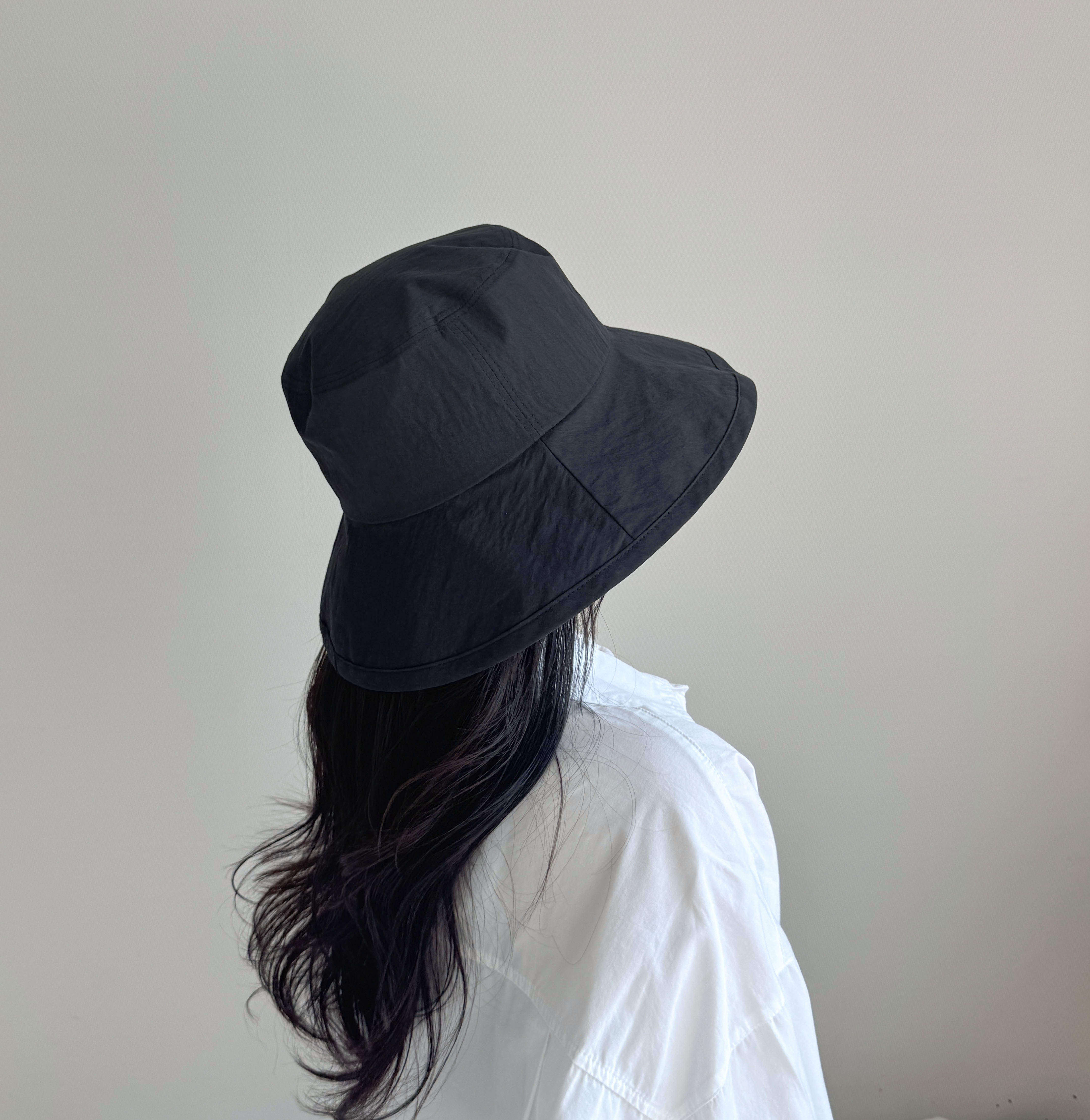 폴리 여름 바스락 와이드 벙거지 넓은챙 대두 휴양지 모자 버킷햇 상세 이미지 20
