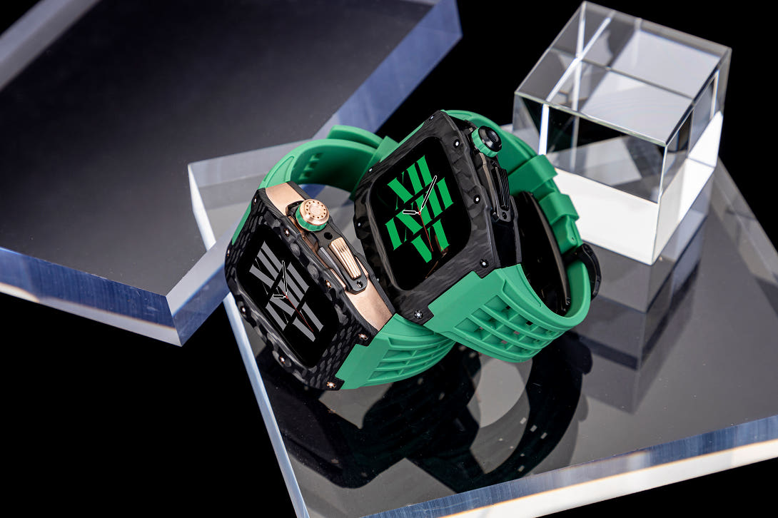 애차드밀 애플워치 울트라3 메탈 카본 케이스 일체형 스트랩 리차드밀 명품 풀커버 44 45 - 상세 이미지 5