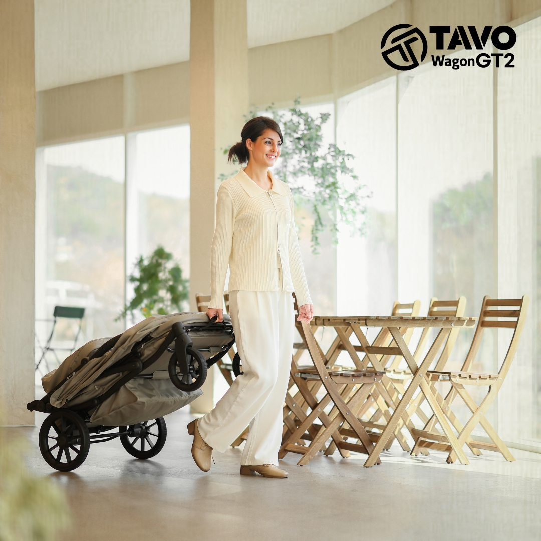 [누비앤타보] TAVO 웨건GT2 유모차형 디럭스급 등하원용 유아웨건 GT2 베이지+사은품세트