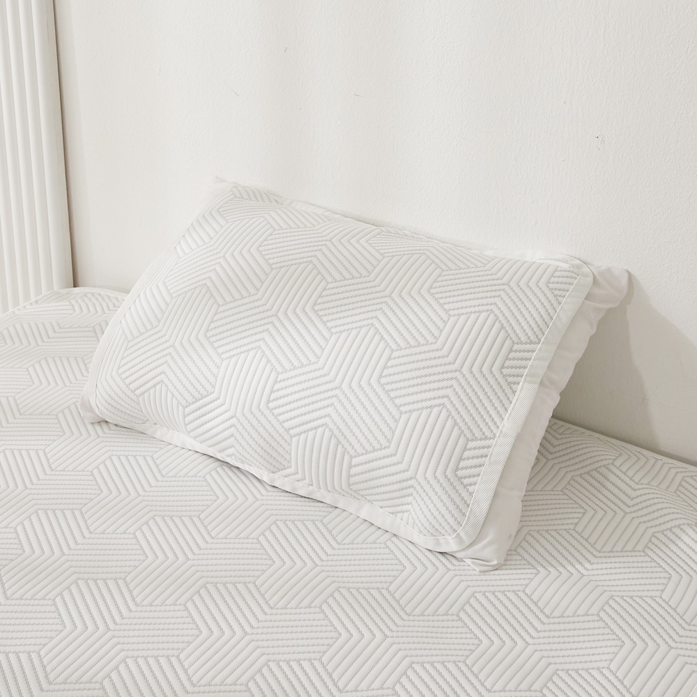 국산 항균 쿨 듀라론 냉감 베개 커버 밴딩 화이트, 중형 50X70 1P