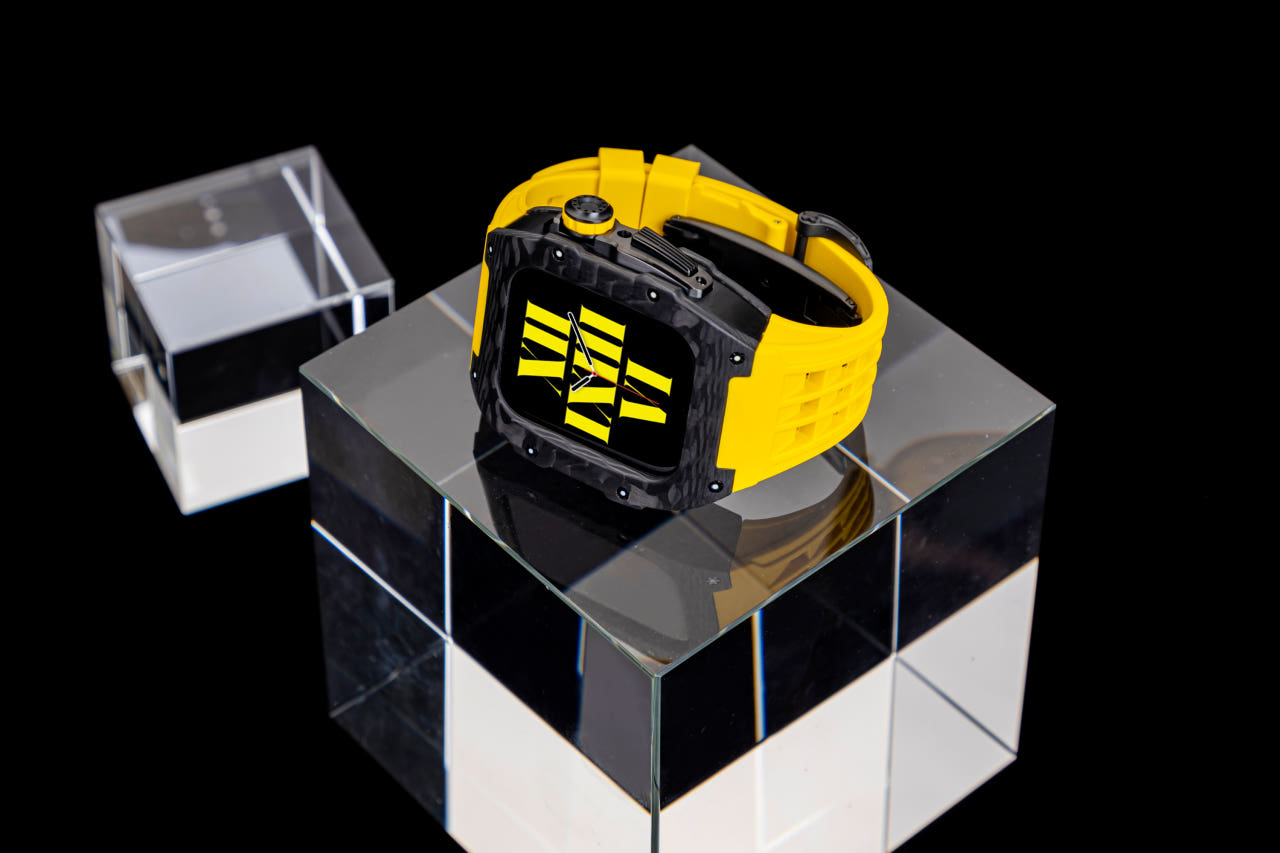 애차드밀 애플워치 울트라3 메탈 카본 케이스 일체형 스트랩 리차드밀 명품 풀커버 44 45 - 상세 이미지 2