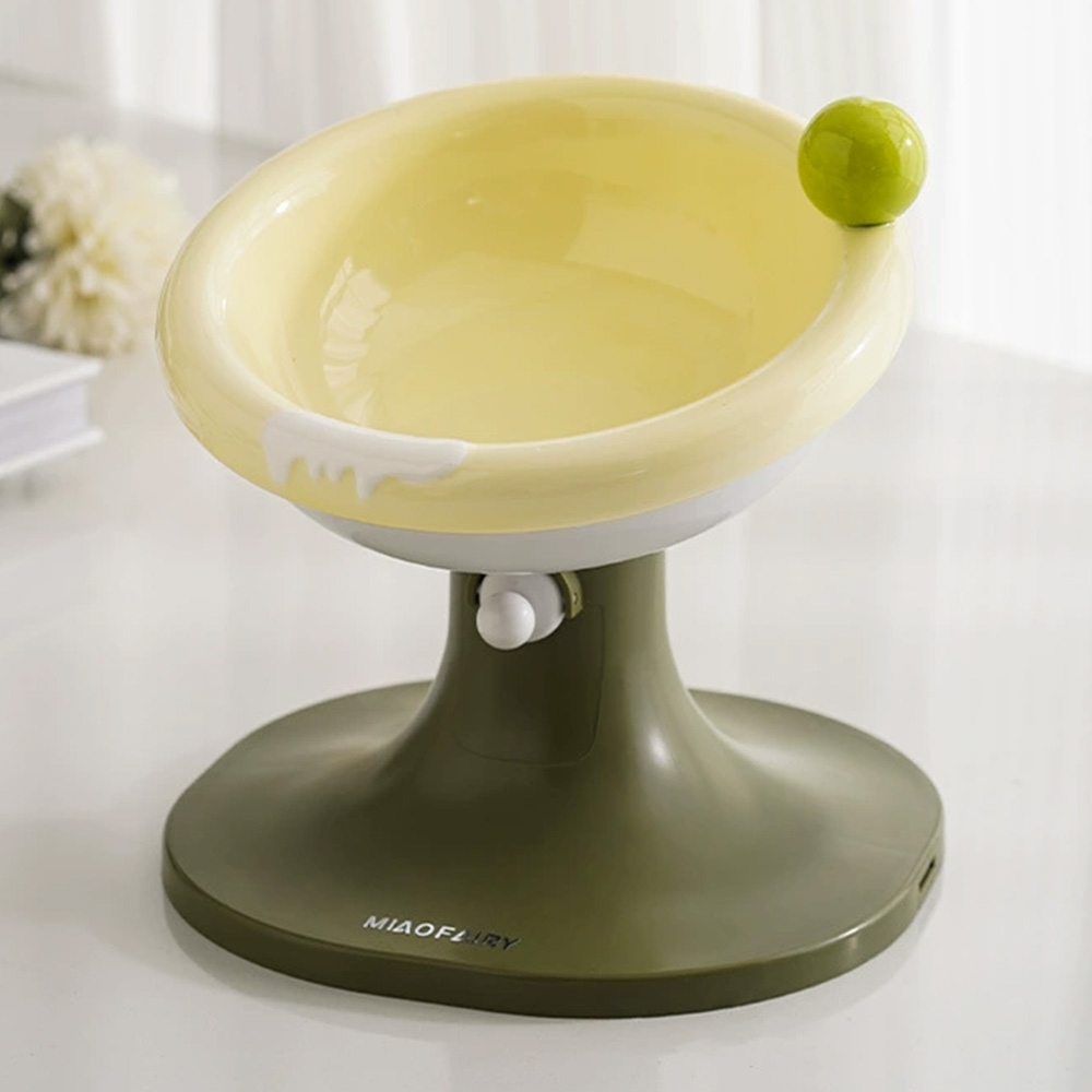 강아지밥그릇 고양이물그릇 대형견 개밥그릇 높이조절 수반 마카롱 애견식기