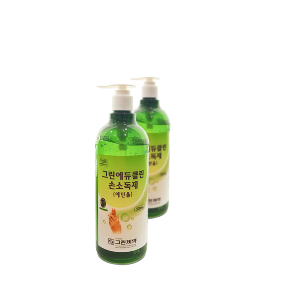 그린 에듀클린 손소독제 500ml 20개 : 보람글로벌
