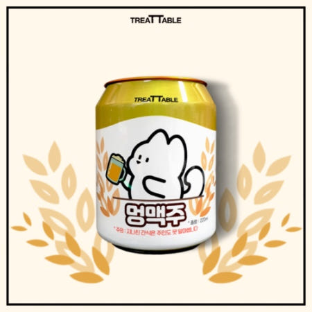 놀면멍하냥 멍맥주(캔) 220ml 멍소주 멍걸리