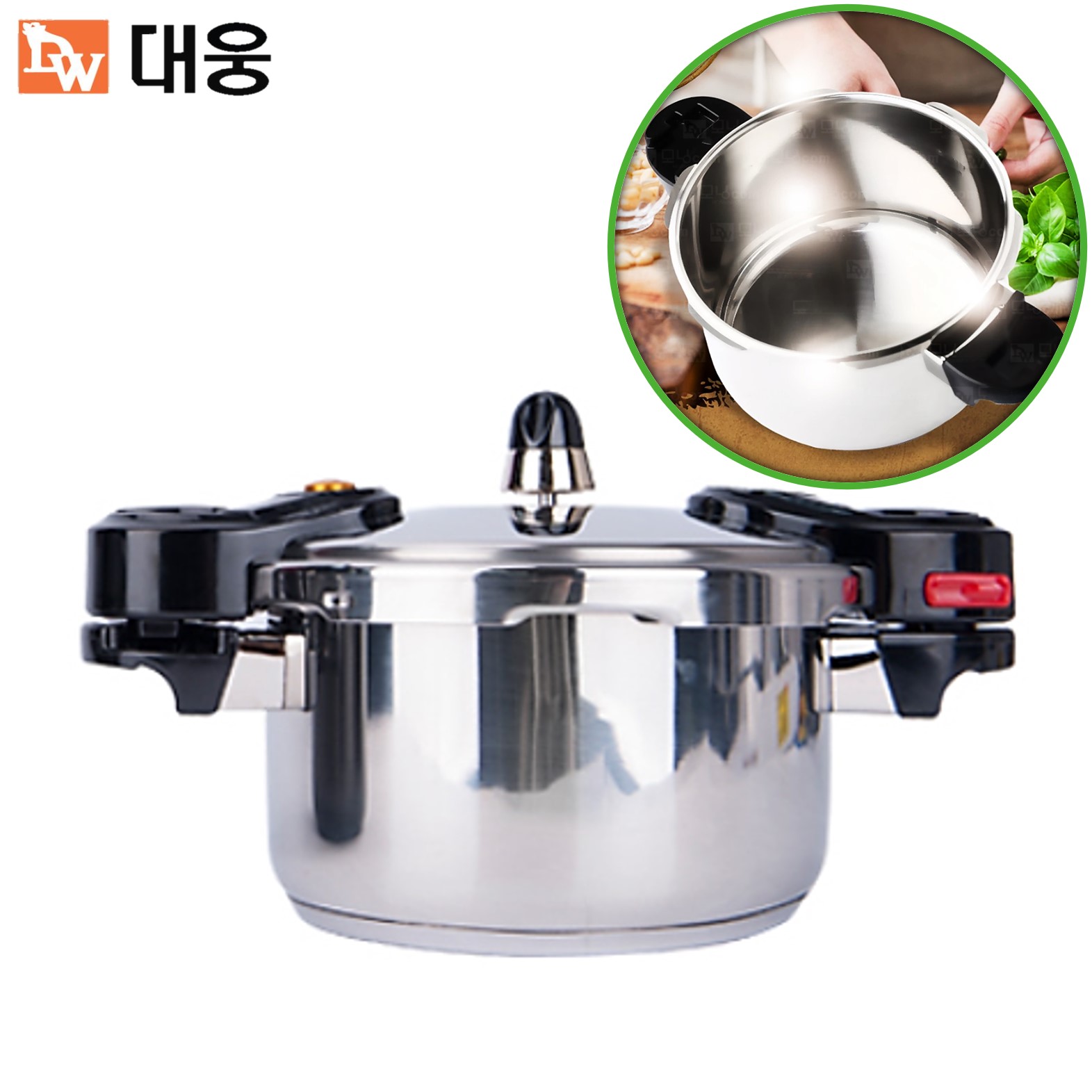 대웅 모닝컴 압력 밥솥 솥밥 미니 스텐 3인용 4인용