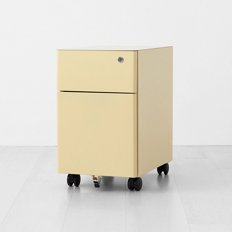 TAZO 서랍장 305510 라운드형 305x440x508mm, 2단, 솔리드베이지 6491.2386 - 상세 이미지 3