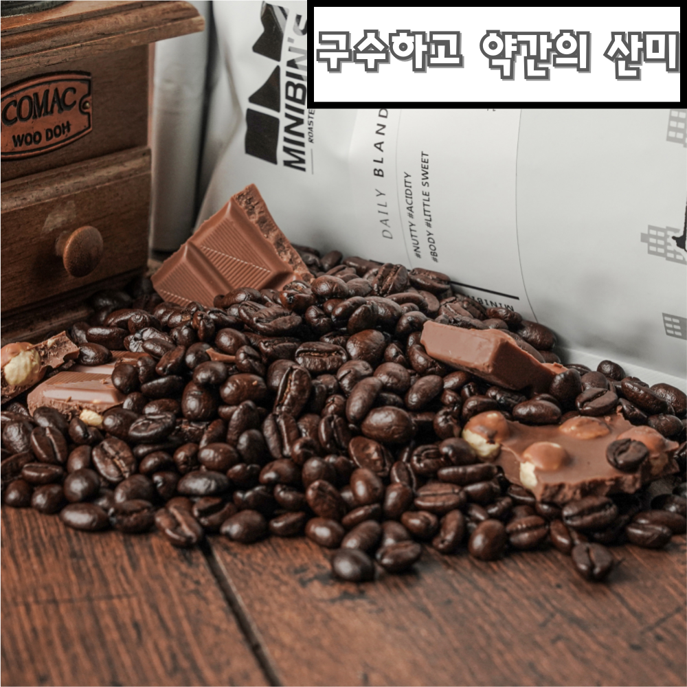 500g 데일리 블랜드 l 갓 로스팅 한 커피 l 미니빈스 로스터리 - 상품 이미지